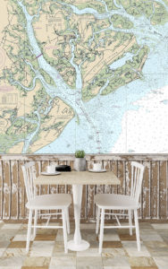 Nautical Chart Wall Mural